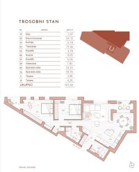 Nekretnina: Centar, Dalmatinska, 3.0, 101,40m2 novogradnja