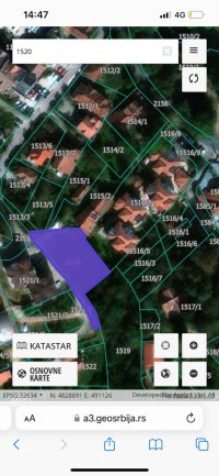 Nekretnina: PORED PARKA GRADJEVINSKI PLAC IZVOR JEZERO