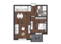 Nekretnina: Dvosoban stan, NOVI SAD, NOVA DETELINARA