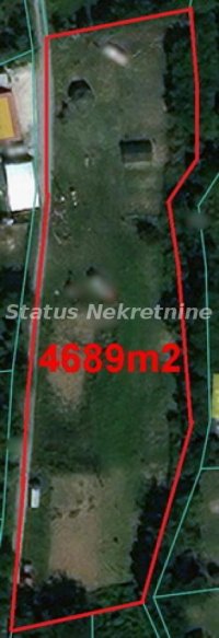 Nekretnina: Fruška Gora-Lepa osunčana velika Građevinska parcela 4689 m2 na brdu iznad Beočina-065/3858880