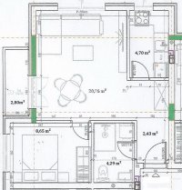 Nekretnina: Veternik-Lep Jednoiposoban stan 42 m2 u Izgradnji-povrat PDV-065/385 8880