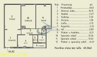 Nekretnina: Novi Beograd, Fontana - Pariske komune 69m2