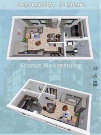 Nekretnina: Severni Telep-Odlična Garsonjera 32 m2 u Prizemlju-povrat Pdv-065/385 8880