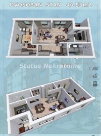 Nekretnina: Severni Telep-Izuzetan Dvosoban stan 47 m2 u Prizemlju sa Terasom-povrat Pdv-065/385 8880