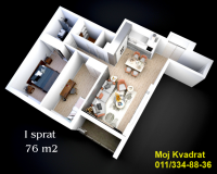 Nekretnina: Luksuzna novogradnja u centru Pančeva, 76m2