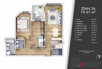 Nekretnina: Centar-Odličan Trosoban stan 73 m2 u Izgradnji-povraćaj PDV-a-065/385 8880