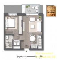 Nekretnina: Savski venac, Beograd na vodi - BW Nota, 56m2 - The Melody of Your Life - NO COMMISSION FOR THE BUYE