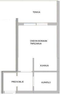 Nekretnina: Izdajem garsonjeru 25m2 blizina Bulevara 