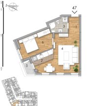 Nekretnina: Dvosoban stan, NOVI SAD, PODBARA