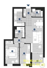 Nekretnina: Voždovac, Autokomanda - Ustanička, 67m2