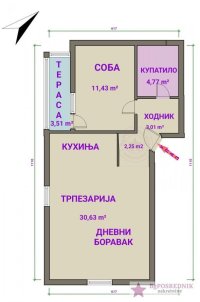 Nekretnina: Zemun, Altina, Ugrinovački put 32. deo, 56m2