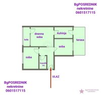 Nekretnina: Vračar, Čubura, Sazonova, 61m2+14m2