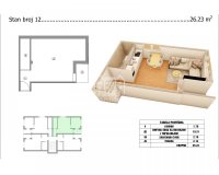 Nekretnina: Jednosoban stan u novoj zgradi -Branko Bjegović ID#2341