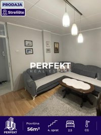 Nekretnina: Strelište dvoiposoban, 56m2, lift, cg