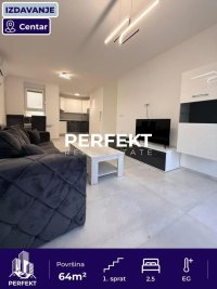 Nekretnina: Centar, 64m2, dvoiposoban. prvi sprat sa parking mestom