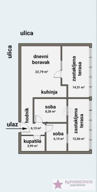 Nekretnina: Palilula, Višnjica, Roda, 48m2+30m2T
