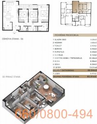 Nekretnina: 3.5 stan na Vračaru, Cara Nikolaja II ID#3673