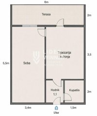 Nekretnina: Karaburma 1.0 stan 33m2+12 lođa ID#137354