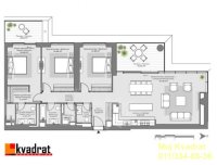 Nekretnina: Savski venac, Beograd na vodi - BW Perla, 148m2 - DIREKTAN POGLED NA REKU - BISE